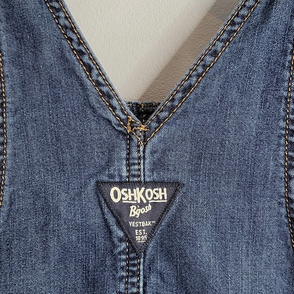 OSH KOSH B'GOSH 24 months denim overalls red plaid